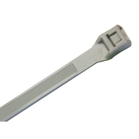 Kable Kontrol Inline Low Profile Zip Ties, Silver/Gray, Nylon 6-6, 120 lbs Strength, 100 PK CTIL7295-SILVER/GRAY